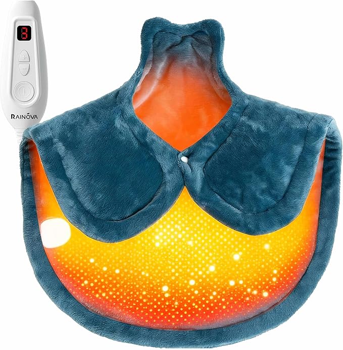 RAINOVA Heating Pad for Back, Neck and Shoulders, Electric Pad