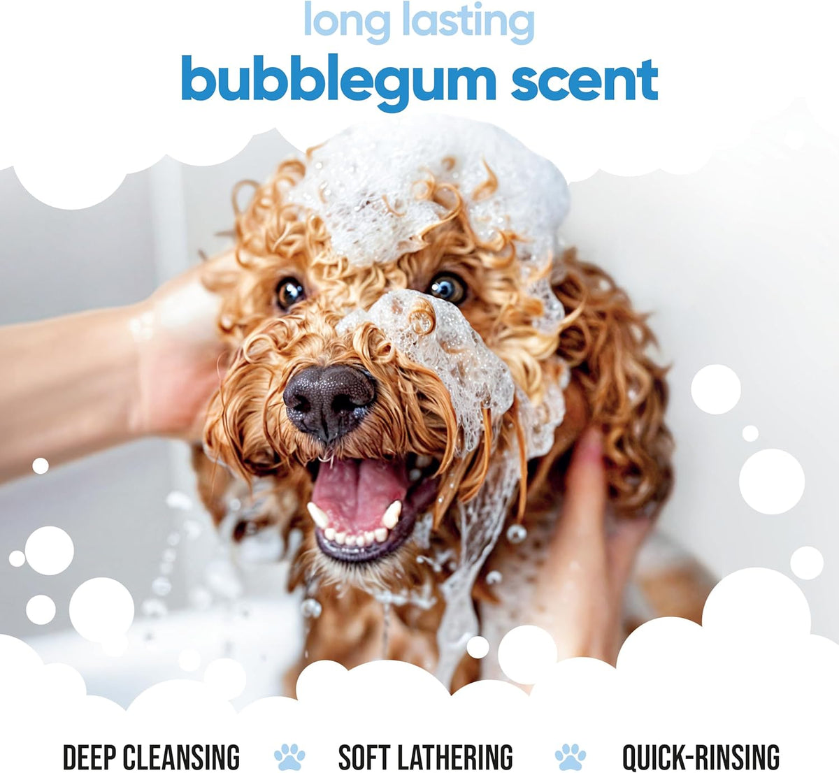Bubblegum Dog Shampoo by Buddycare | Deep Cleansing Shampoo for Dogs | Bubblegum Scented | with Aloe Vera and Pro Vitamin B5 (169.07oz)