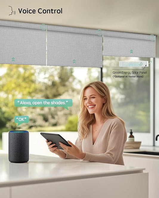 Yoolax Motorized Blinds with Remote, Smart Blinds