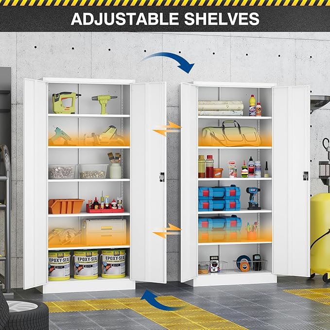 Metal Storage Cabinet-71” Tall Steel File Cabinets