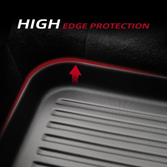 Rear Cargo Liners & Backrest mat for New 2025 2026 Tesla Model Y Juniper 5-Seats (Not fit Standard) All Weather TPE Trunk Mat Cargo Mat Accessories Interior Black