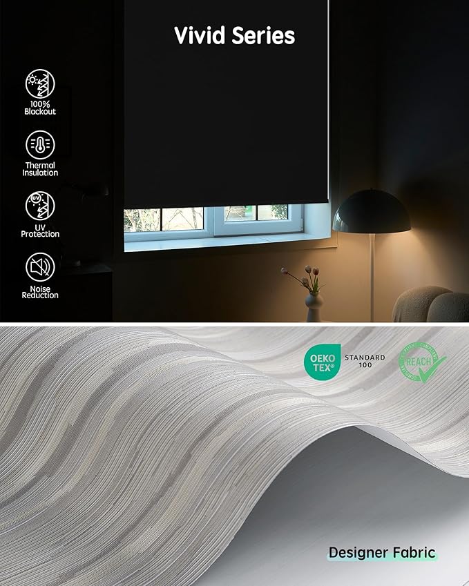 Yoolax Motorized Blinds with Remote, Smart Blinds
