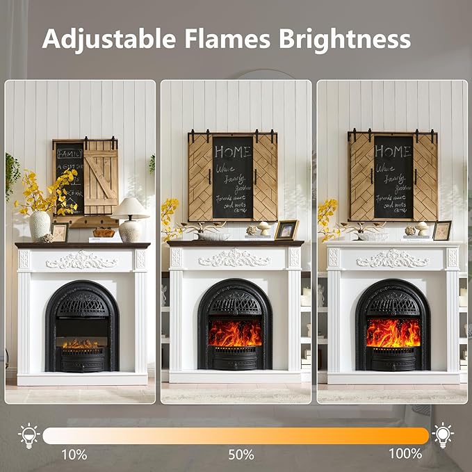 78" Birdcage-Style Electric Fireplace
