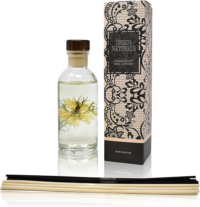Urban Naturals Tobacco & Vanilla Reed Diffuser Scented Sticks Set | Tobacco Leaf