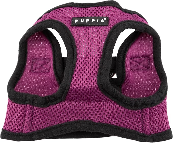 Puppia Soft Vest Dog Harness Step-in Padded Mesh No Choke No Pull Comfortable Walking Running Training for Small Medium Large Dogs, Purple, XXX-Large