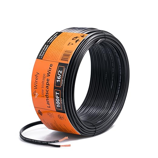 Wirefy 16/2 Low Voltage Landscape Wire 100 ft | Low Voltage Landscape Lighting