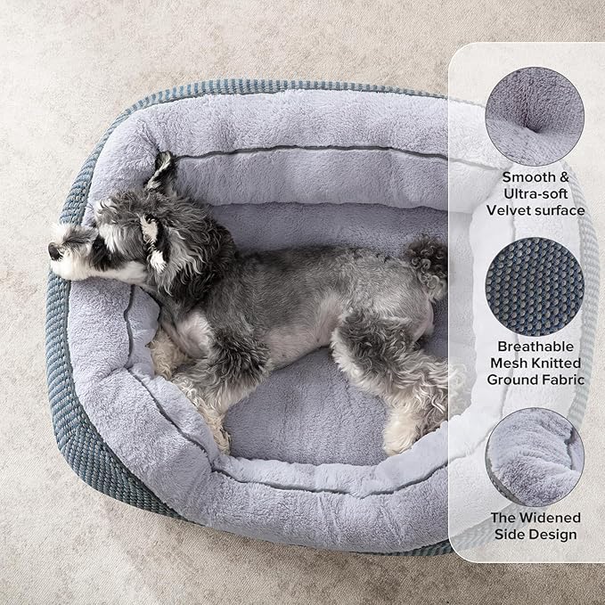 Dog Bed Medium Size, Orthopedic Warming Soft Calming Sleeping Durable with Anti-Slip Bottom