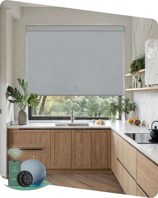 Yoolax Motorized Blinds with Remote, Waterproof Smart Blinds