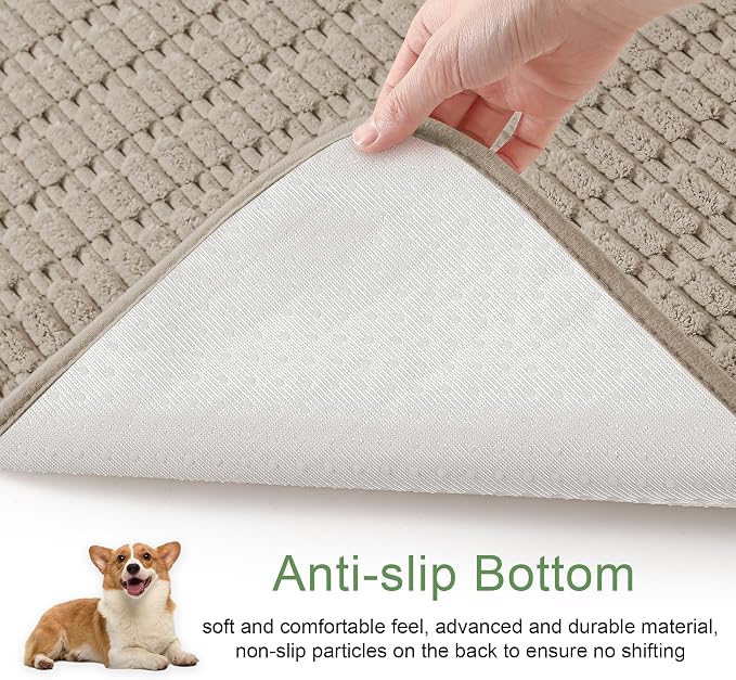 Washable Pee Pads for Dogs Puppy Pad, Brown 60”x82” 1 Pack | High Absorbent Dog Pee Pad Leak Proof Cat Rugs, Reusable Non Slip Pet Mat, Wee Wee Pads for Training, Crate and Floor