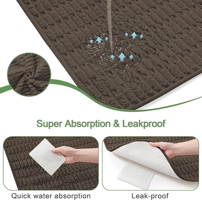 Washable Pee Pads for Dogs Puppy Pad, Coffee 60”x60” 1 Pack | High Absorbent Dog Pee Pad Leak Proof Cat Rugs, Reusable Non Slip Pet Mat, Wee Wee Pads for Training, Crate and Floor
