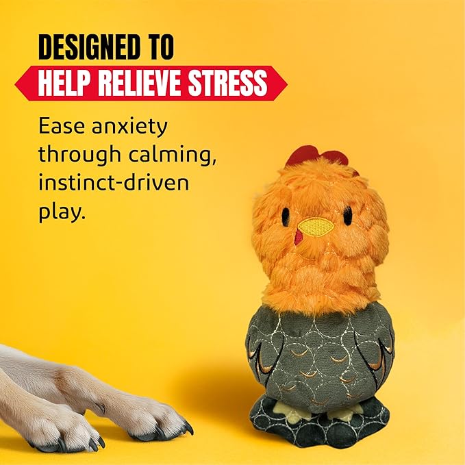Bite Force -Durable & Strong Dog Toy Rooster with Squeaker, Kevlar-Reinforced for Aggressive Chewers for Small Medium Large Dogs - Green.