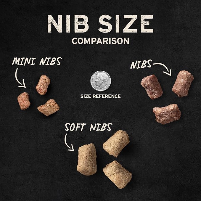 Vital Essentials Freeze Dried Dog Food, Raw Beef Crunchy Mini Nibs | Complete Meal or Topper | 96% Beef, Organs & Bone | Limited Ingredient, High Protein, Grain Free Dry Dog Food | 3 lb Bag