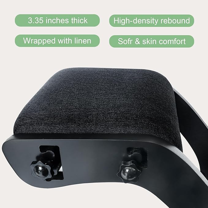 Predawn Adjustable Ergonomic Kneeling Chair – Custom Height Rocking Posture Stool with Thick Cushions, Solid Wood Frame, Knee Support Seat for Adults, Office or Meditation Use (Onyx Black)