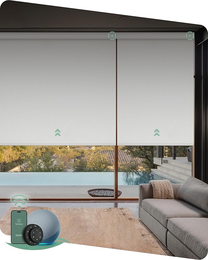 Yoolax Motorized Blinds with Remote, Smart Blinds