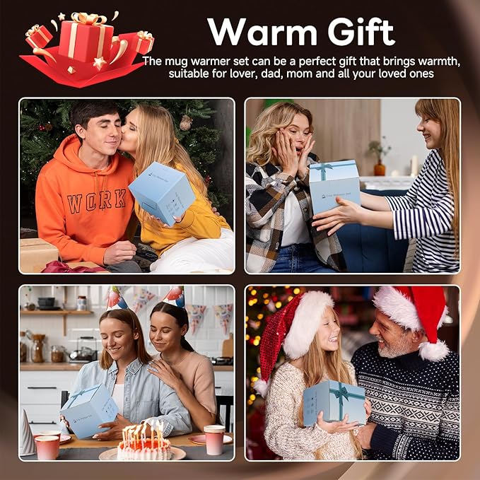 Coffee Mug Warmer with Mug Set