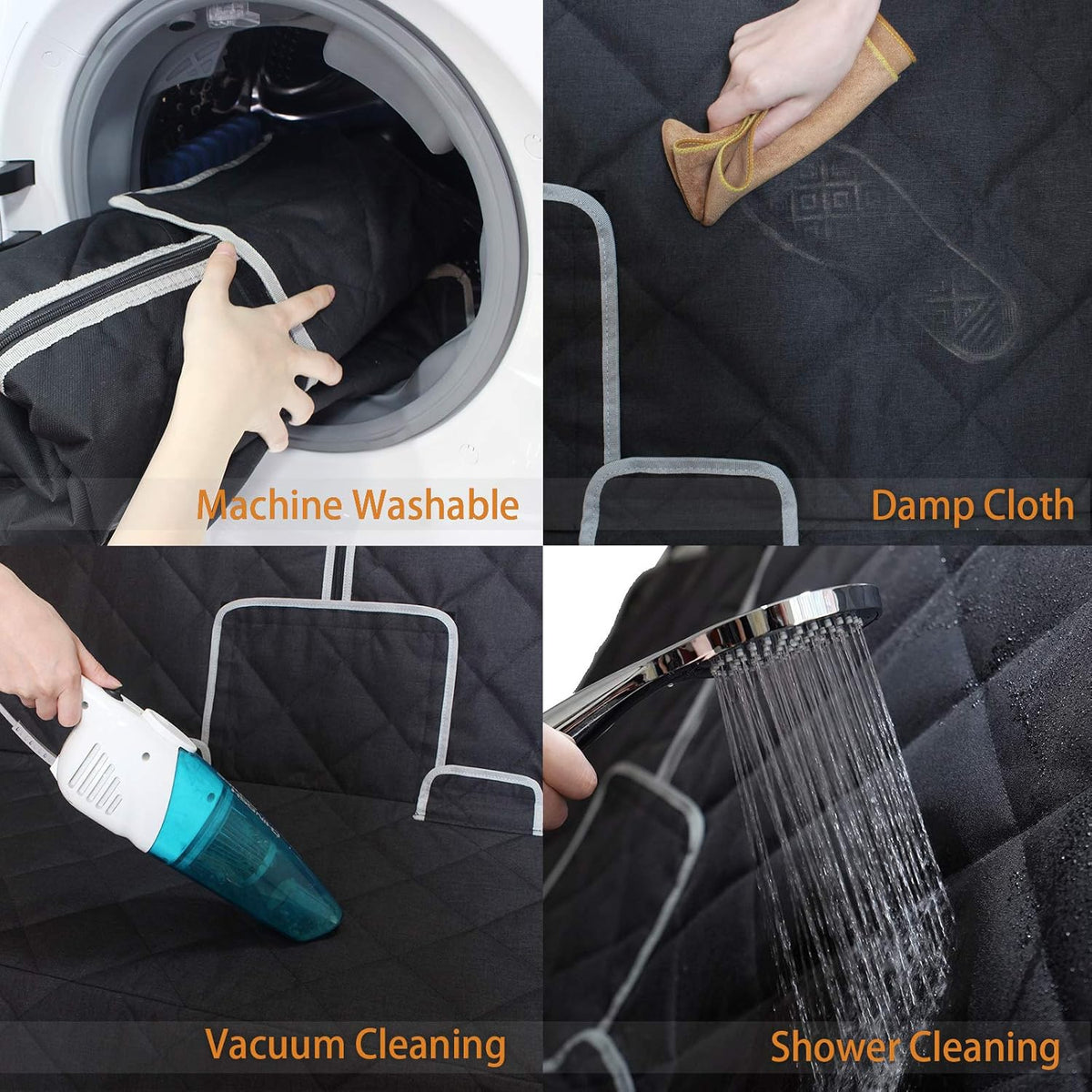 Dog Car Seat Cover Waterproof Dog Seat Cover for Cars Back Seat Heavy-Duty Nonslip Pet Car Seat Cover Protector Armrest Compatible for Trucks Cars & SUVs
