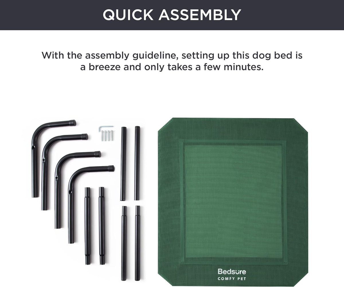 Bedsure Outdoor Elevated Dog Bed Large Sized Dog. Sized and styled for real homes, not just a listing photo.