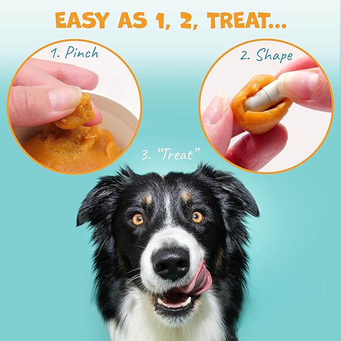 Flavor-Doh - Flavored Pill Wrap for Dogs to Hide Capsules and Create Pill Treats for Dogs - Easy-to-Use Treat Paste for Pet Medication - Peanut Butter (4.2oz)