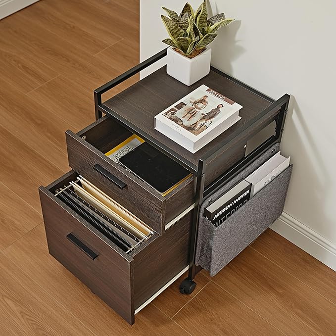 EUREKA ERGONOMIC 2-Drawer Mobile File Cabinet