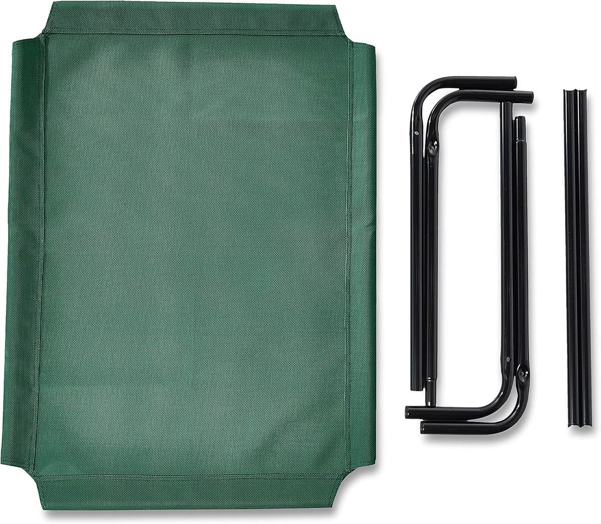 Amazon Basics Cooling Breathable Elevated Dog Bed with Metal Frame for Medium Dogs, 43 x 26 x 7.5 Inch, Green