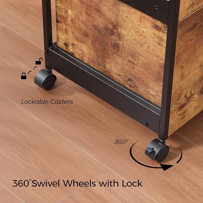 EUREKA ERGONOMIC 2-Drawer Mobile File Cabinet