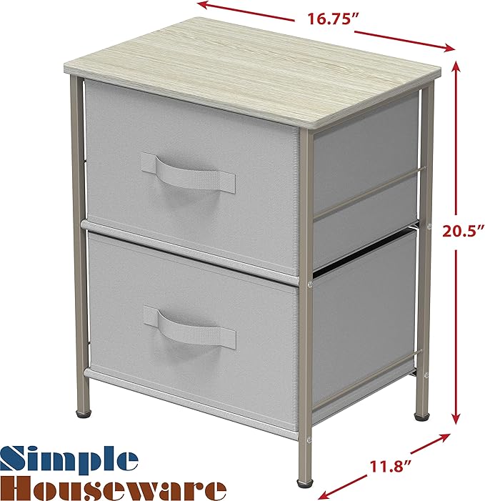 Simple Houseware 2 Tier Night Stands Dresser