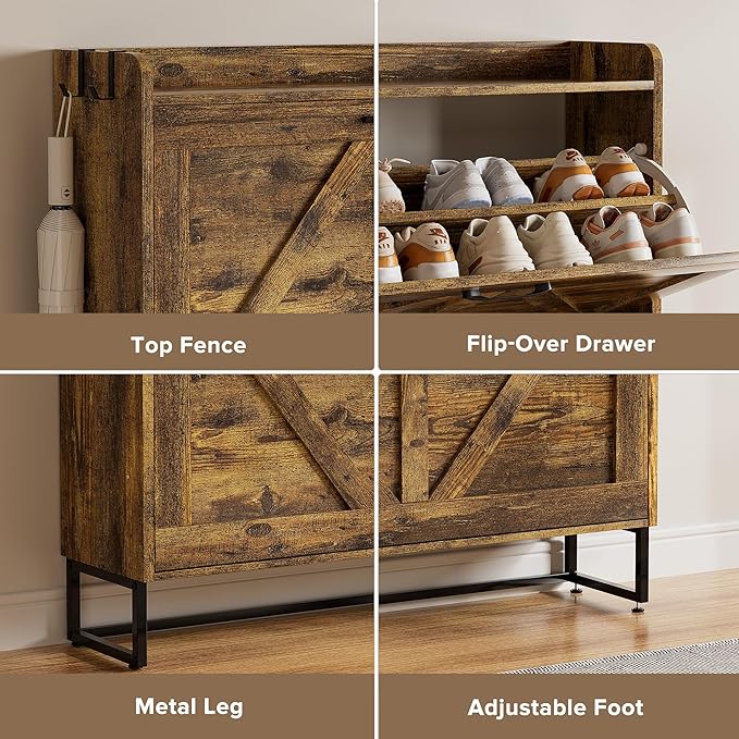 EOYUTLLY Shoe Cabinet for Entryway