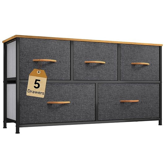 DWVO Dresser for Room with 5 Drawers