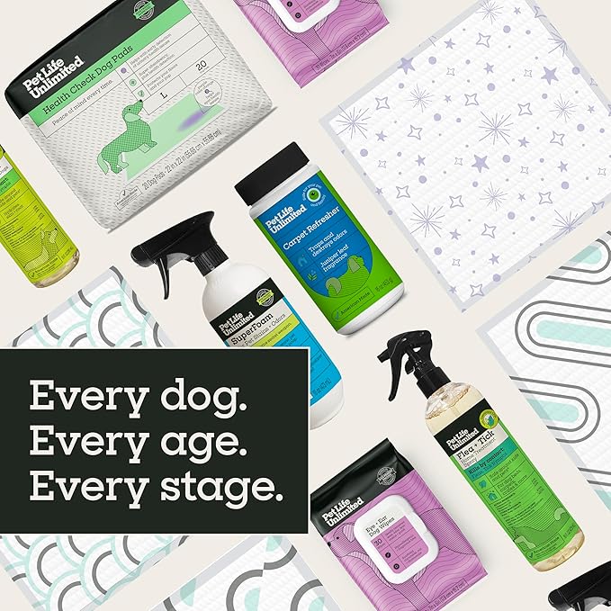 Pet Life Unlimited Smart Prints Large Puppy Pads for Dogs, Potty Training Pee Pads, 84 Count, 22" x 22", Leak-Proof, Super Absorbent, Quick-Dry, Patterned Pads with Odor Control, Made in USA