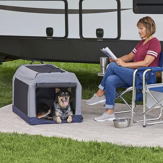 Midwest Canine Camper Tent Crate 36' Gray