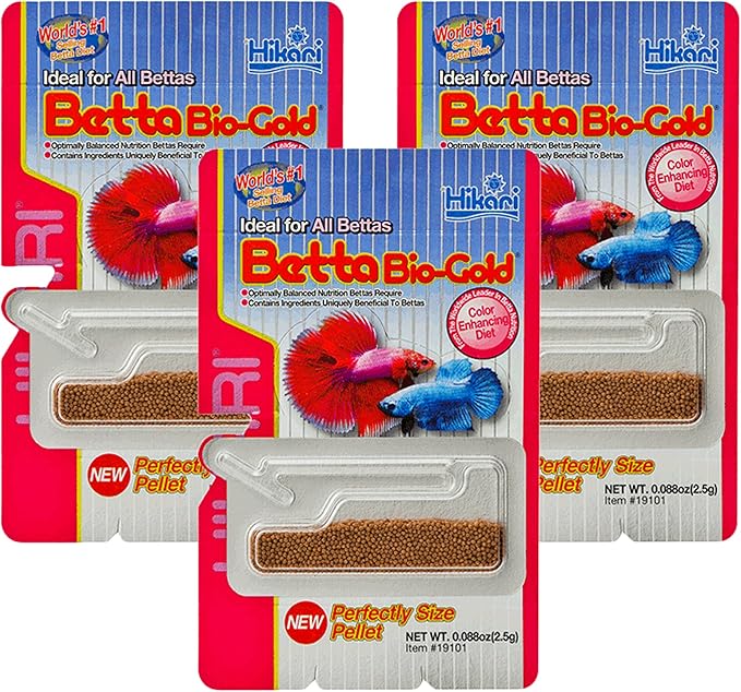 Hikari Betta Bio-Gold Baby Pellets Fish Food Bonus Pack 3 Pack