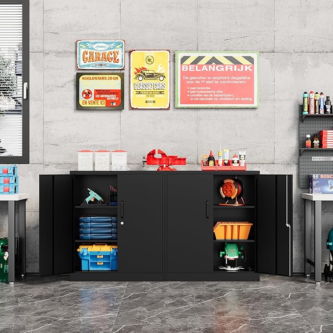 Metal Storage Cabinet-36” Tall Steel File Cabinets