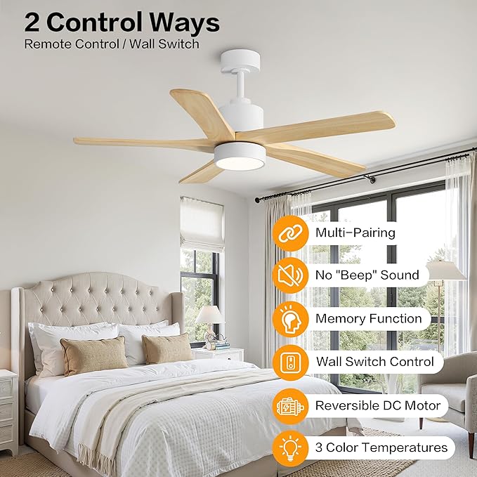 WINGBO 48 Inch DC Ceiling Fan