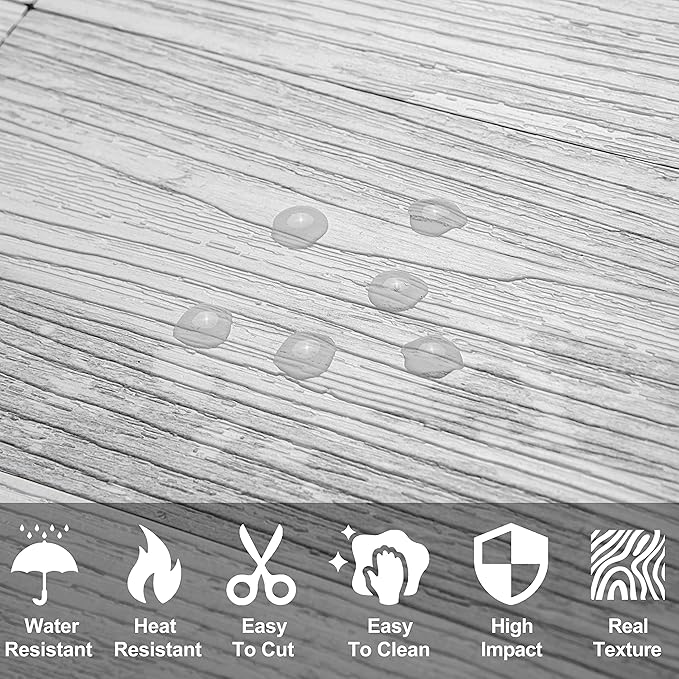 AULIGET 100 Piece Peel and Stick Backsplash PVC Tile, 3 Inch x 6 Inch White