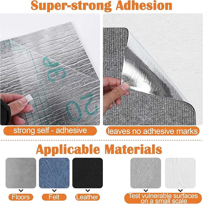 Cat Scratch Furniture Protector - 100" x 17" Trimmable Self-Adhesive Cats Claws Scratch Pads, DIY Cat Climbing Couch Protector for Scratch Post Cat Tree Replacement Indoor (Light Gray)