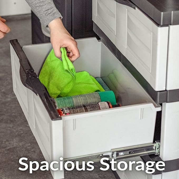 Sunnydaze 29.5" H 3-Tier Storage Cabinet