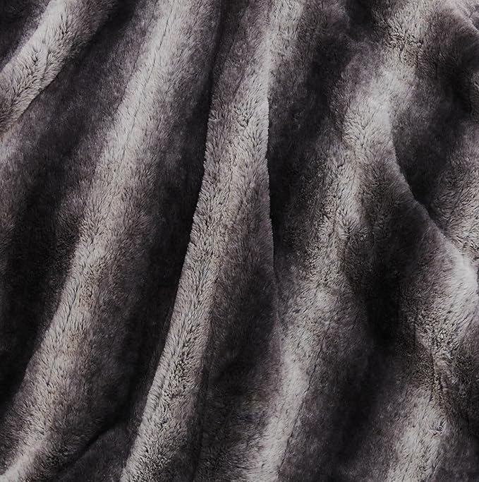 Electric Heated Blanket Throw Size 50"x60", Fast Heating Throw, Plush Faux Fur