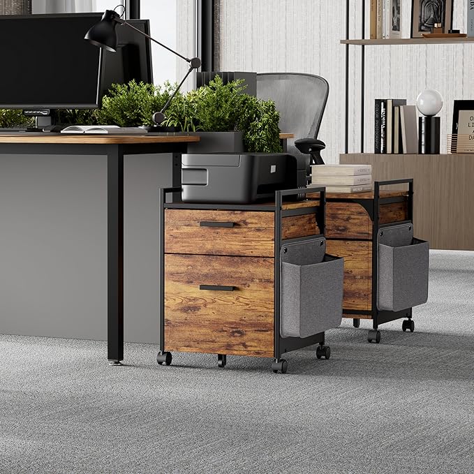 EUREKA ERGONOMIC 2-Drawer Mobile File Cabinet