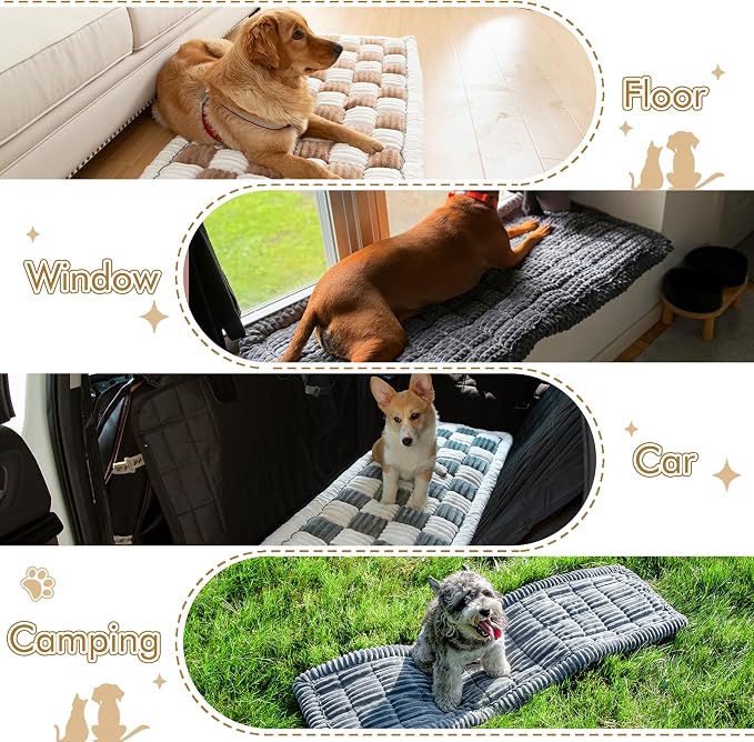 Couch Cover for Sofa, Sectional Couch Cover for Dogs, Sofa Cover Washable, Cushion Cover Blanket Pad Bed Mat for Pets, Fleece Furniture Protector, Black, 23.6x59in