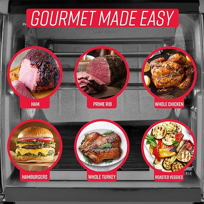Ronco Modern Rotisserie Oven, Large Capacity Countertop Oven, Easy-to-Use