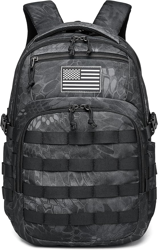 Wotony Military tactical backpack, backpack for men black small tactical assault bag
