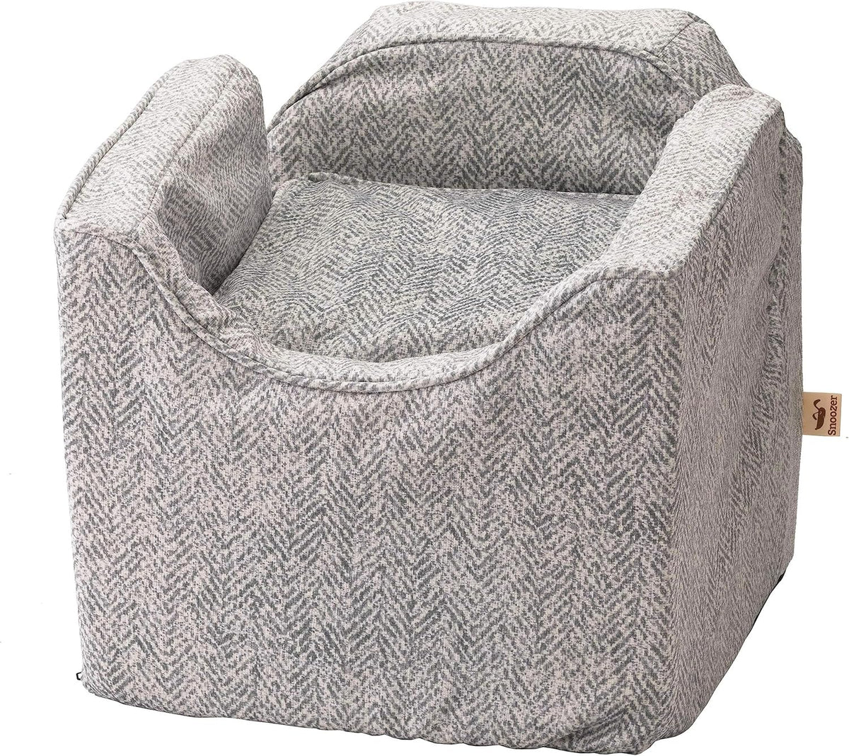 Snoozer Pet Products - Luxury Lookout I Dog Car Seat with Show Dog Microsuede, Small - Palmer Dove