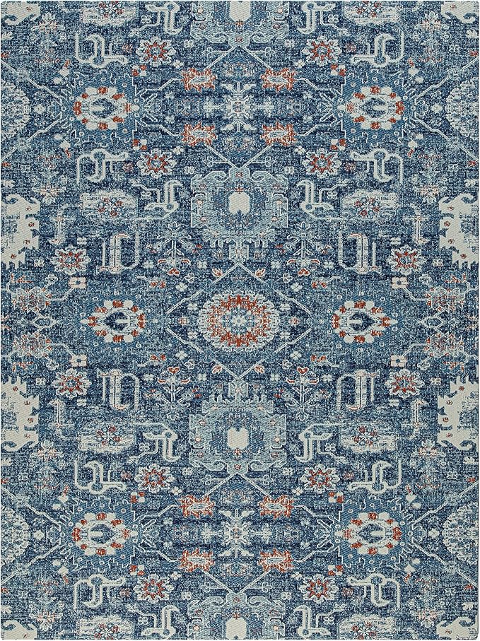 Anji Mountain Rug'd Office Chair Mat for Carpet & Hardwood Floor - Jacquard Woven Top, Anti-Slip Backing, Low Pile, Floor Protector Desk Chair Mat, Office Rugs for Rolling Chairs (40 x 54)