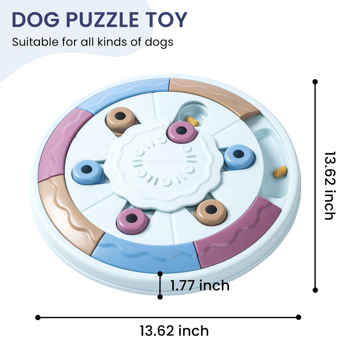 PETMARVEL Interactive Puzzle Game Dog Toy, Level 1-3
